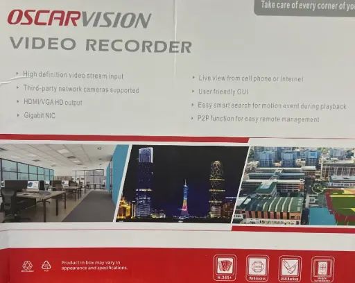 [OSCAR-NVR-8Ch] OSCAR VISION NVR IP 8 Ports PoE 8MP